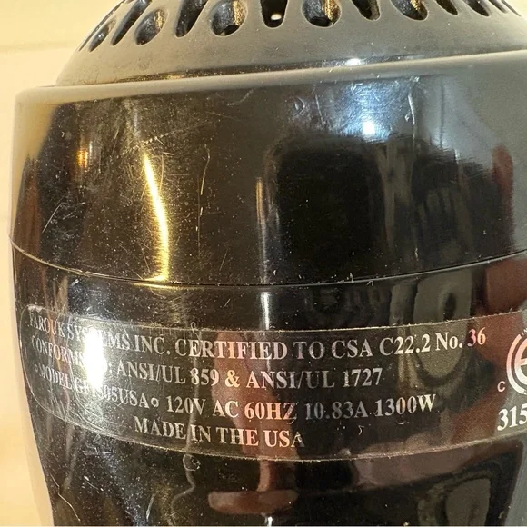 PRO Compact Hair Dryer - Black and Silver - Picture 6 of 10